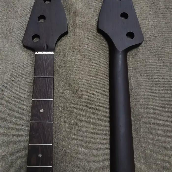 Manche de basse électrique en bois de wengé, 20 frettes, 4 cordes, peinture mate, rayon de 9.5 pouces, accessoires pour instruments de musique