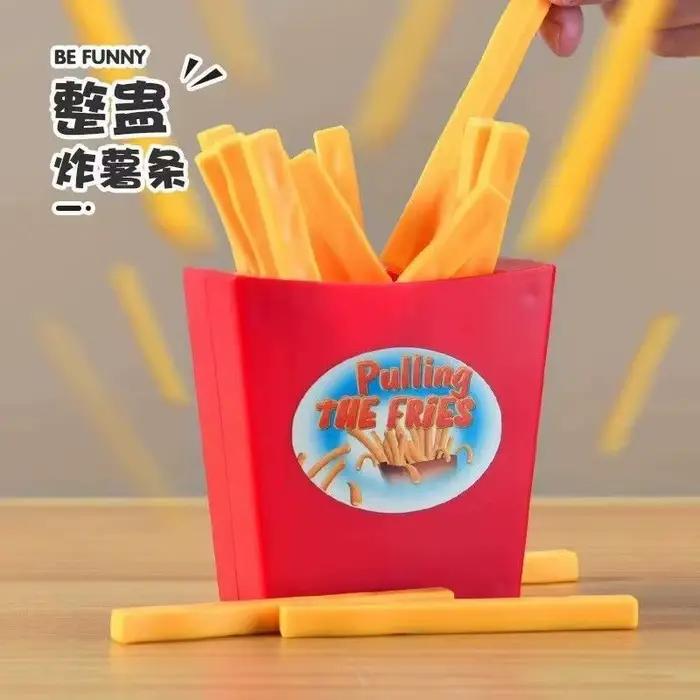 Nouveau produit : Jouet de farce créatif et interactif en forme de frites, jeu de bureau amusant, idéal pour les fêtes et les festivals