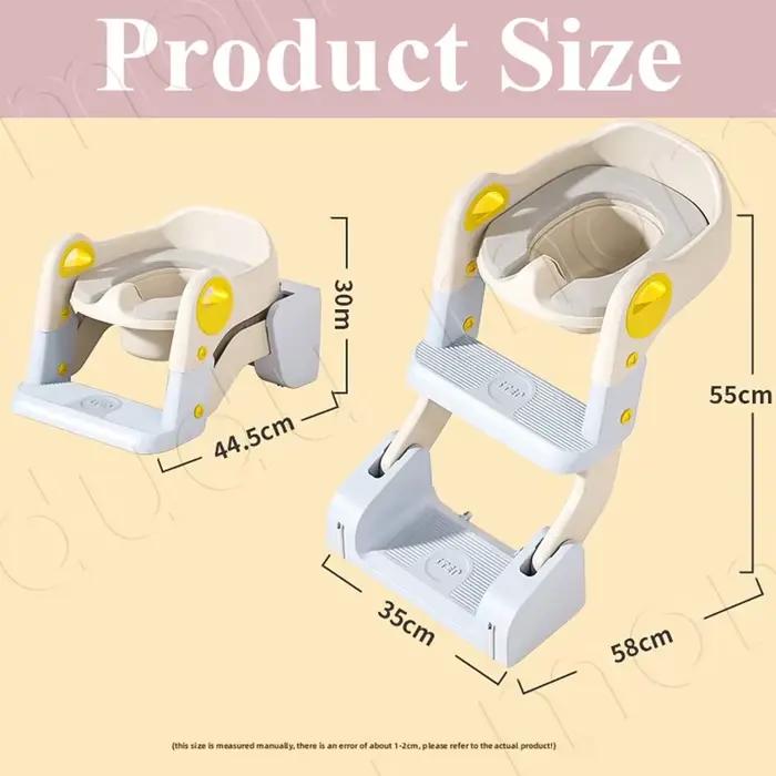 Siège de toilette portable 2-en-1 pliable pour enfants