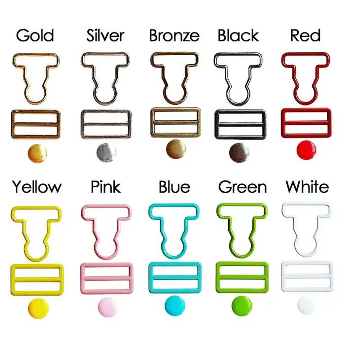 Boucles de poupées de style gourde en métal accessoires de bricolage pour poupées et sacs variétés de couleurs pour enfants et adultes occasions spéciales et cadeaux