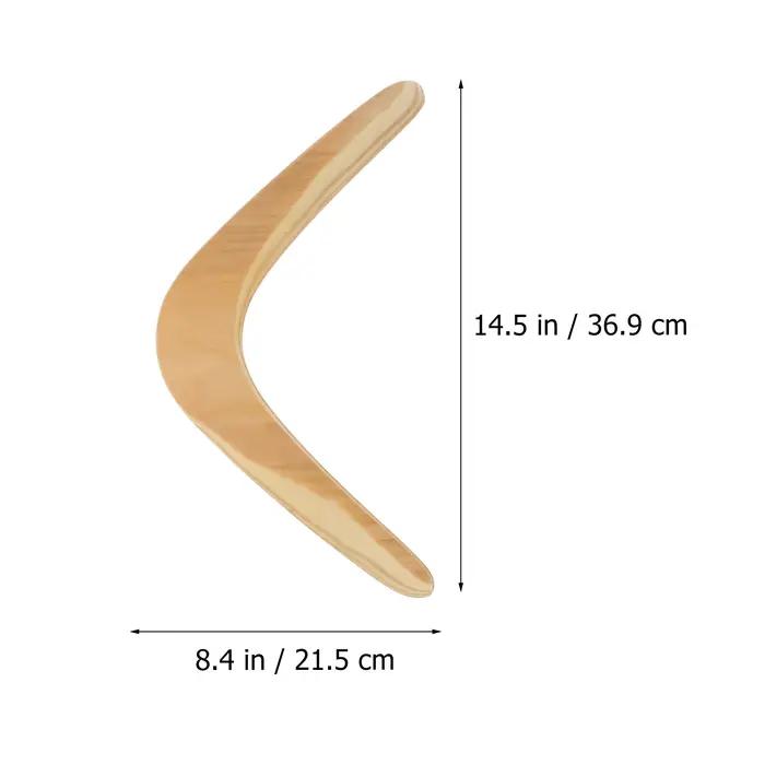 Boomerang en bois poli à la main pour enfants et adultes