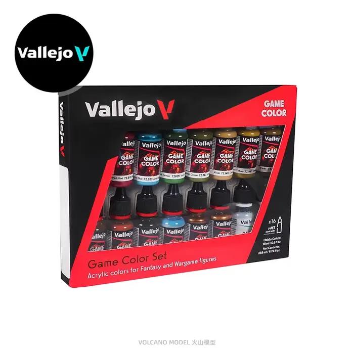 Vallejo - Ensemble de spécialistes des couleurs de jeu |   Ensemble Expert pour les figurines Fantasy et Wargame |   16 bouteilles x 18 ml (0,60 fl.oz.)
