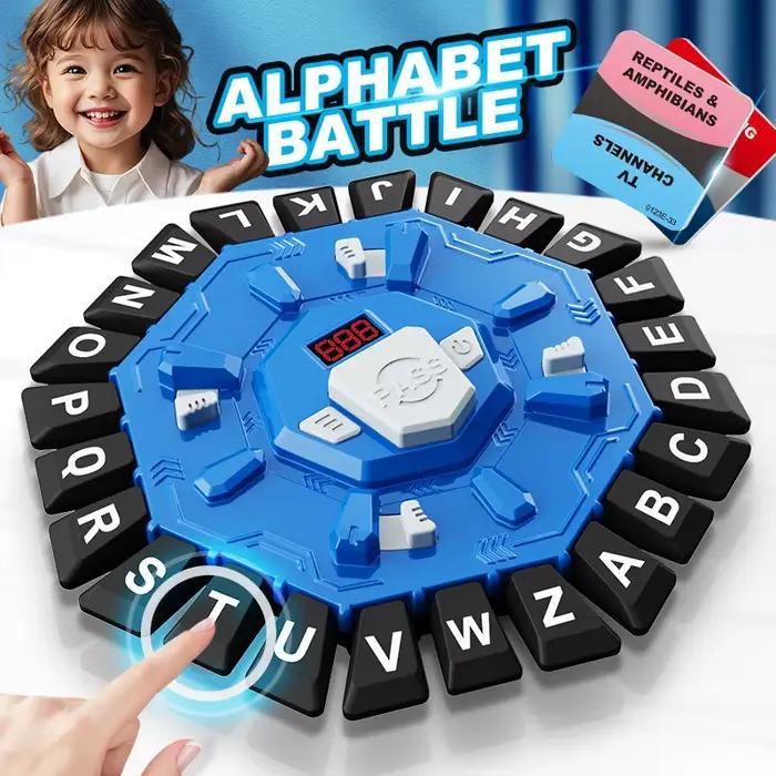 Jeu de mots jeu de société familial avec minuterie à affichage numérique amusant jeu de 24 lettres à rapport rapide pour l'apprentissage de la fête interactive