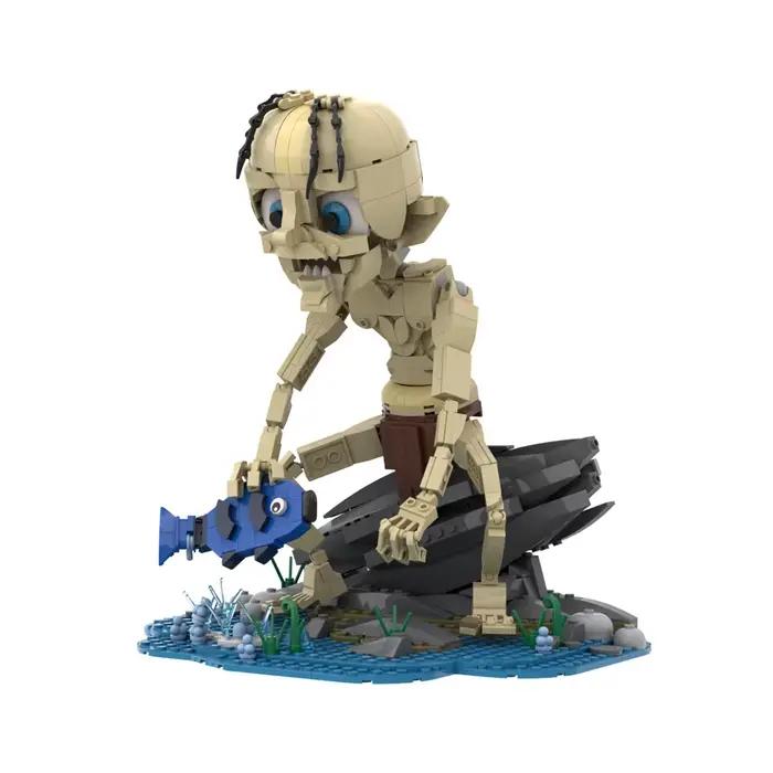 560 pièces MOC Gollum poupée modèle blocs de construction anneaux film Timid horreur sombre