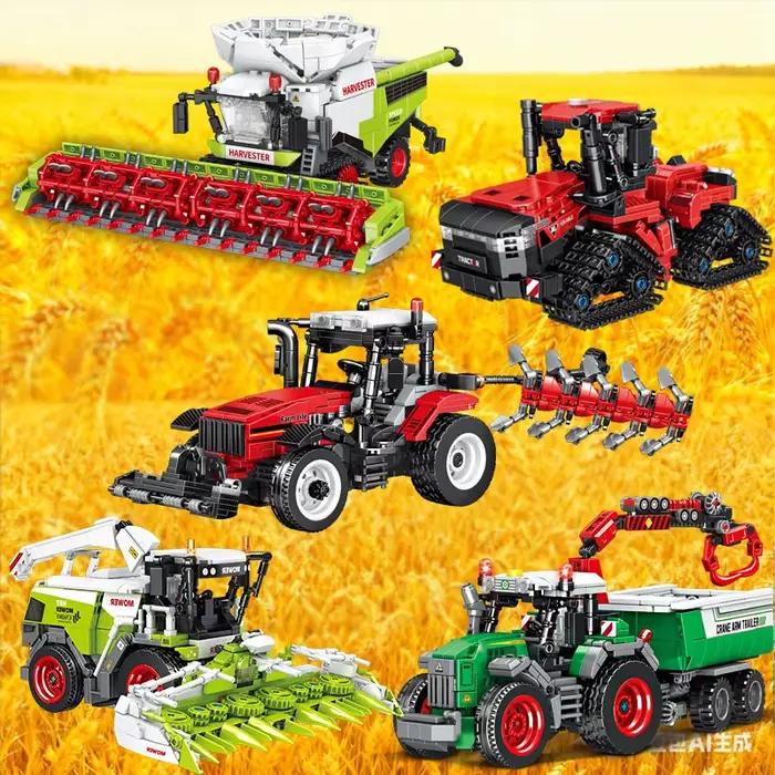 Tracteur agricole avec remorque