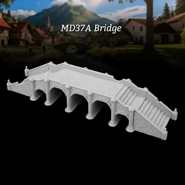 Ponts et ponts en ruine pour miniatures de jeux de rôle ruines de ville modulaire architecture brisée pour jeux de rôle sur table gris clair vert armée