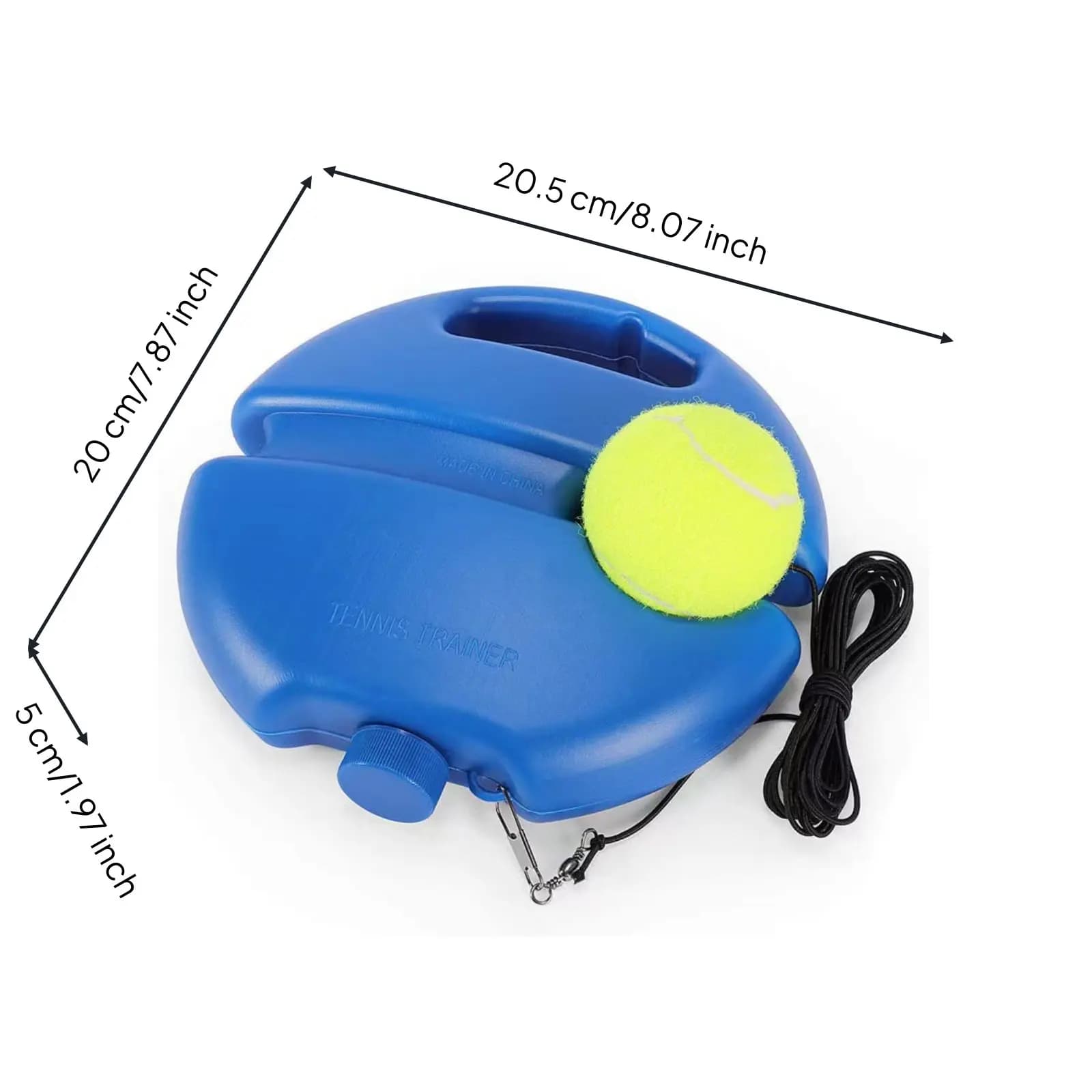 Entraîneur de tennis avec balle de rebond, équipement d'entraînement solo pour débutants, exercice, 