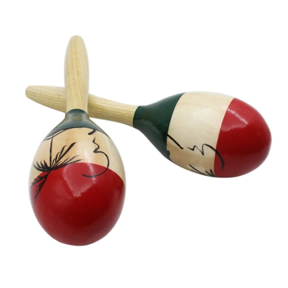 Maracas-Grand secoueur de rumba en bois, marteau de sable, jouet musical PerSCH pour enfants, jeux d