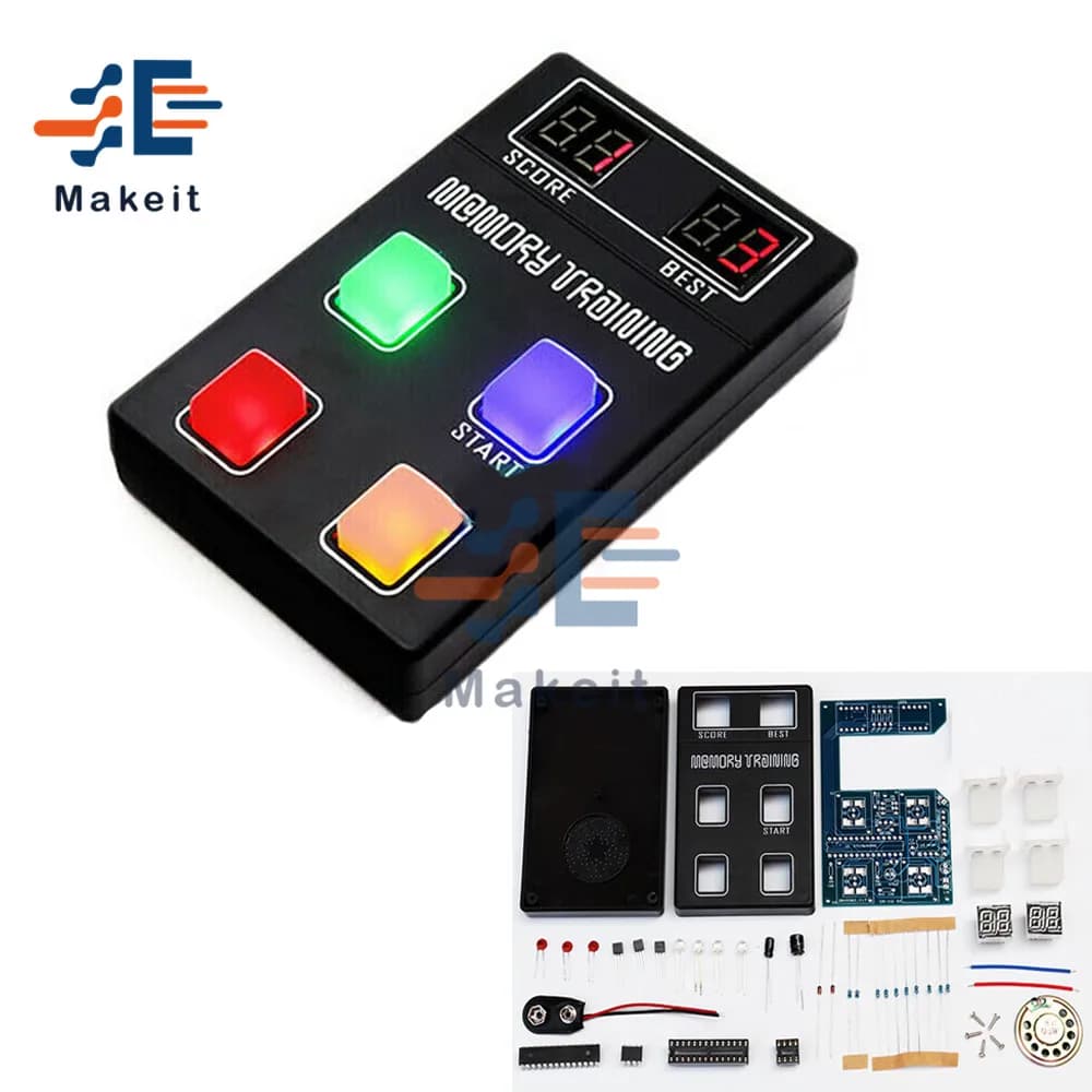 Kit de fabrication de Machine de jeu d'entraînement de mémoire DC 9V, Kit électronique LED amusant, 