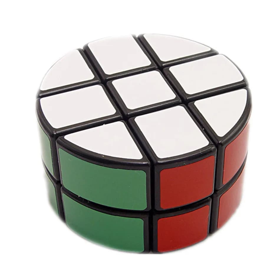 LanLan Cube Magique Cylindrique 3x3x3 à 2 Couches, Puzzle Torsionnel, Cube de Vitesse, Jouet de Jeu,