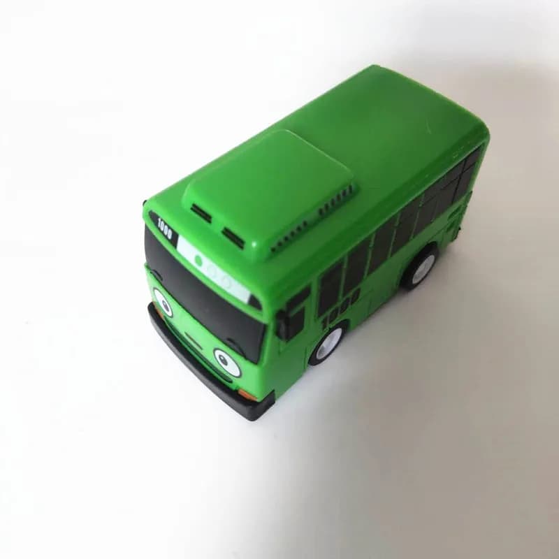 Nouveau 4 pièces/ensemble ko jouet le petit Bus Mini plastique retirer bleu Tayo rouge Gani jaune La
