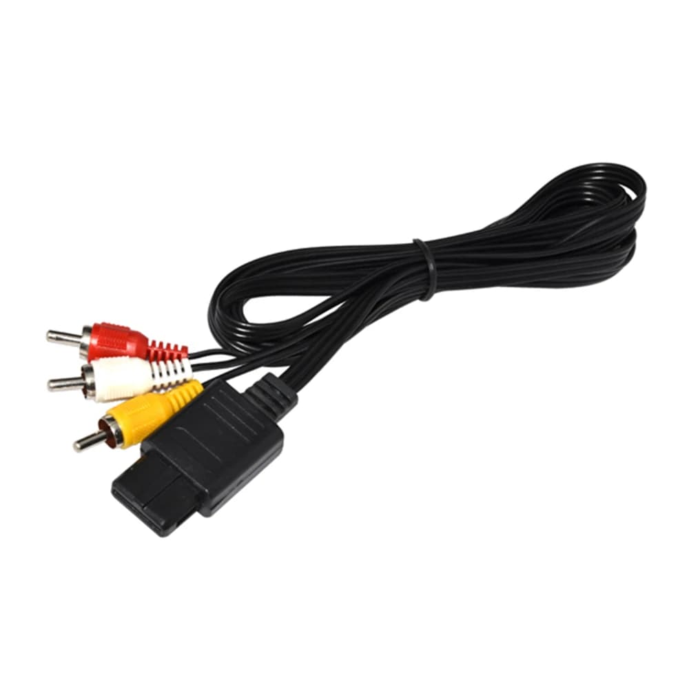 Câble audio vidéo 3RCA pour N64 pour GameCube pour NGC pour SNES