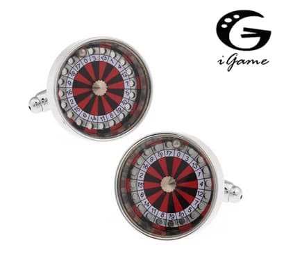 Lèvent de manchette de roulette en cuivre, couleur rouge, design de jeu, prix d'usine, vente au déta
