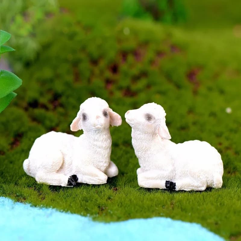 Mini Simulation de mouton, coq poule, modèle d'enseignement Aniaml, ornement artisanal, décoration M