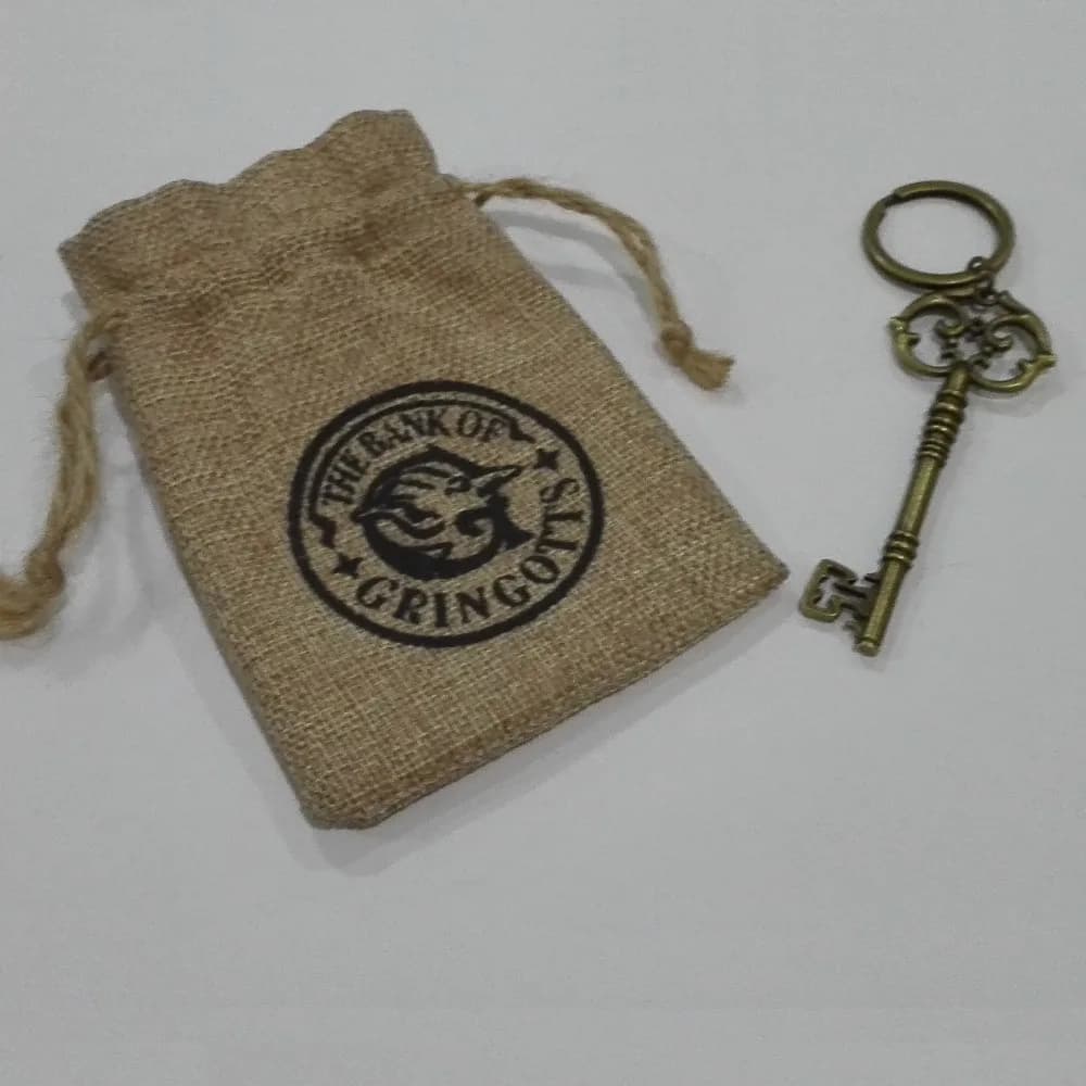 Poudlard à collectionner assistant banque clé Gringotts banque clé et Logo sac 2 pièces ensemble Hal