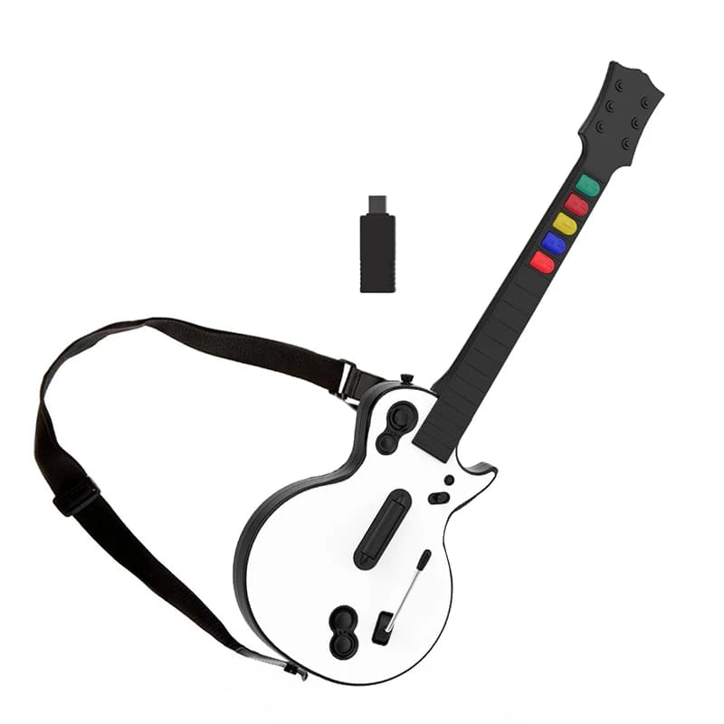 Manette de jeu Guitar Hero avec sangle pour PC, PS3, Clone Hero, Rock Band, jeux de simulation de ro