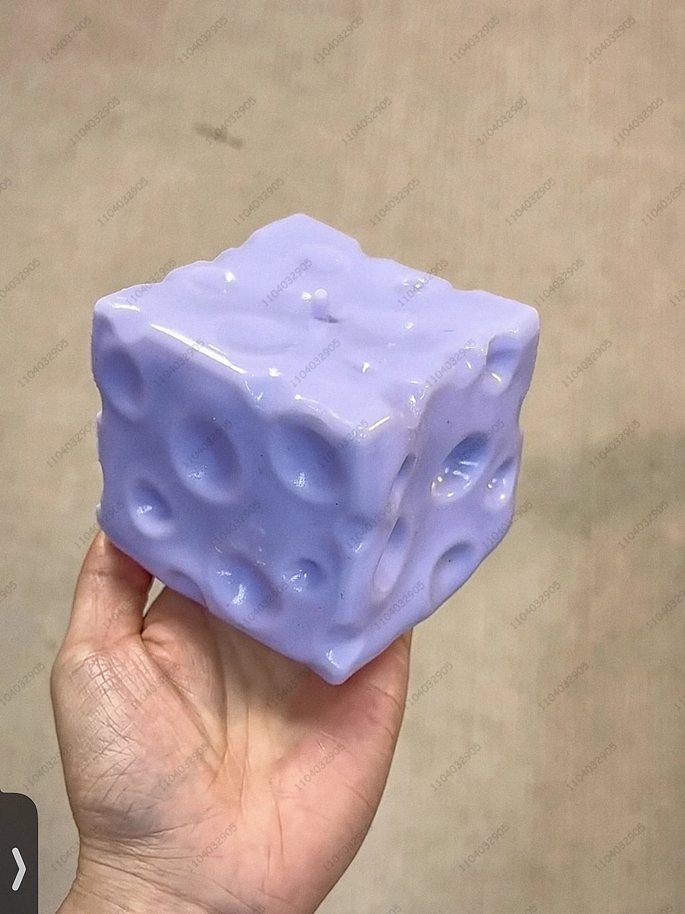 Boule anti-Stress Cube de fromage Jumbo, grand fromage façonnable, balle à presser, jouet Fidget san