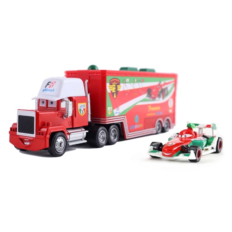 Ensemble de jouets Disney Pixar Cars Trucks, le roi Ramirez Hick Lightning Mcqueen Mack Uncle 1/43, 