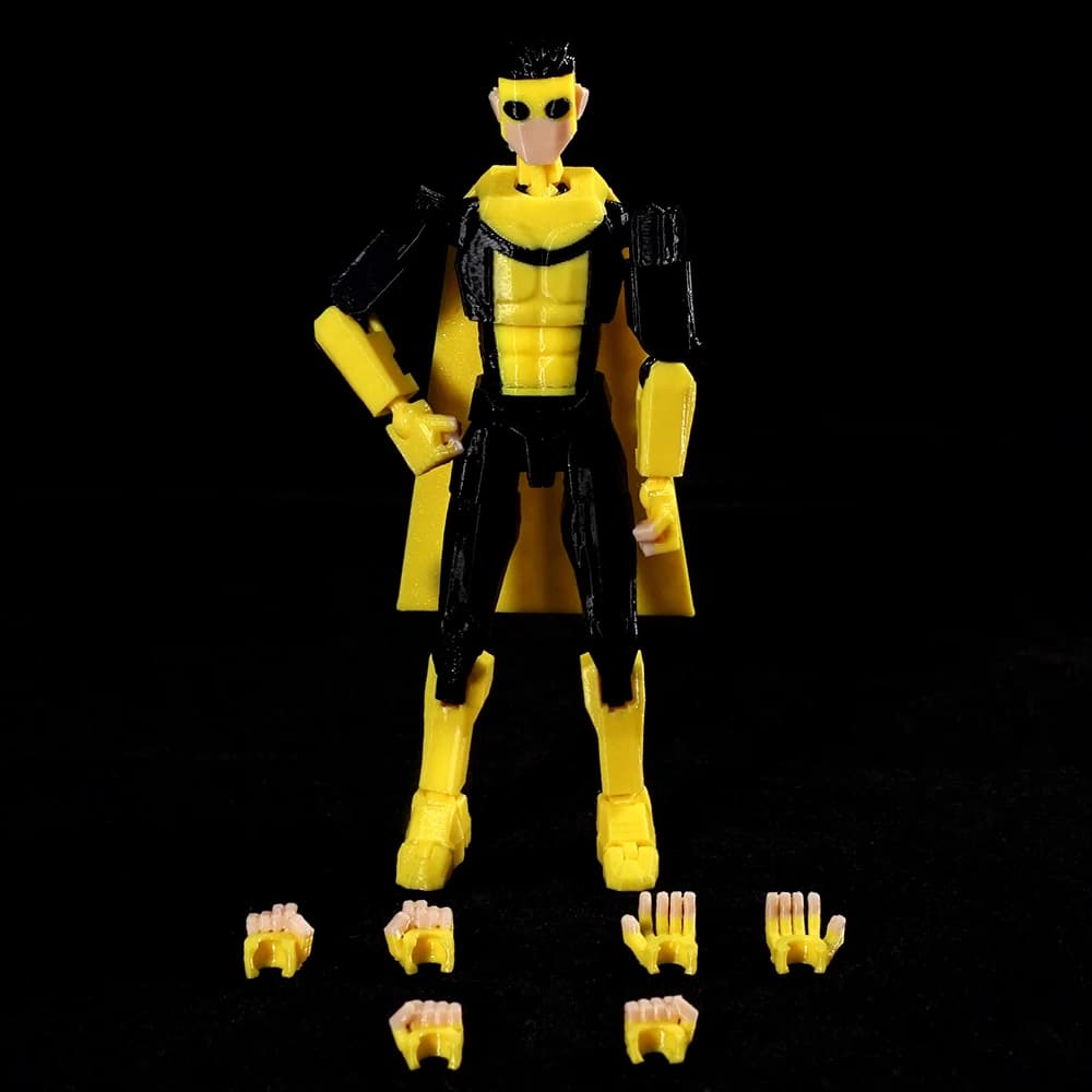 Jouets invincibles imprimés en 3D, figurines d'action, modèle animé porte-bonheur, 13 super-héros Ma