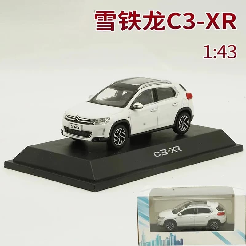 Modèle de voiture en alliage Citroën C3-XR SUV à l'échelle 1:43, collection statique, décorations, c