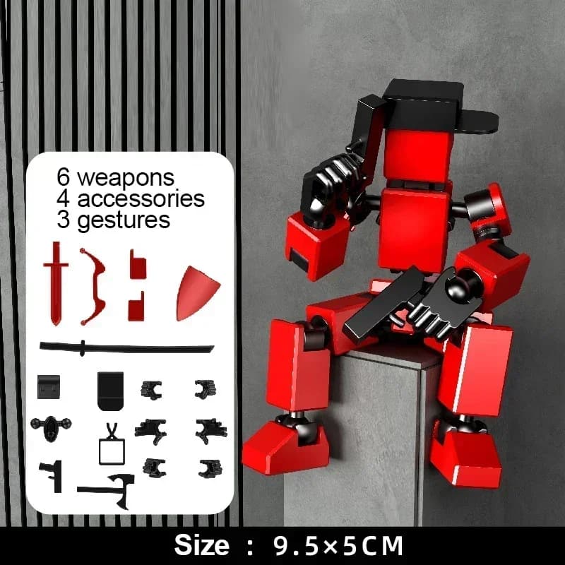 Figurines jouets Robot mobile multi-articulé factice 13 3D imprimé Mannequin figurine modèle poupée 