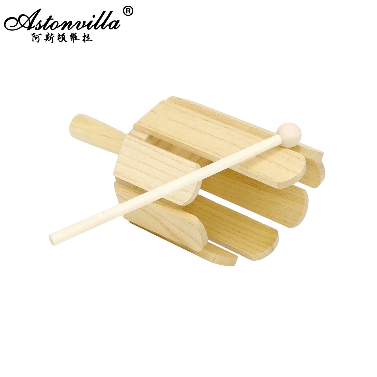 Orff – Tube multi-son en bois à huit tons avec bâton, jouet pour enfants en bas âge, éducation préco