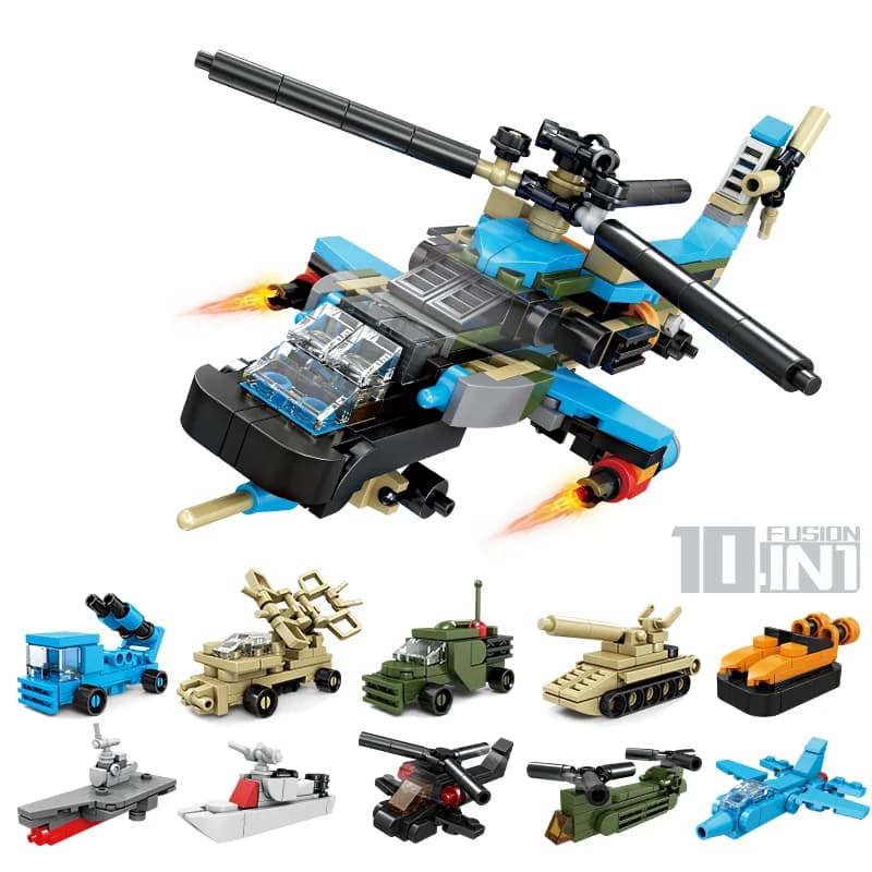 KNEW BUILT Train de 78 cm avec jouet de bloc de construction sur une batterie auto-fournée, parfait 