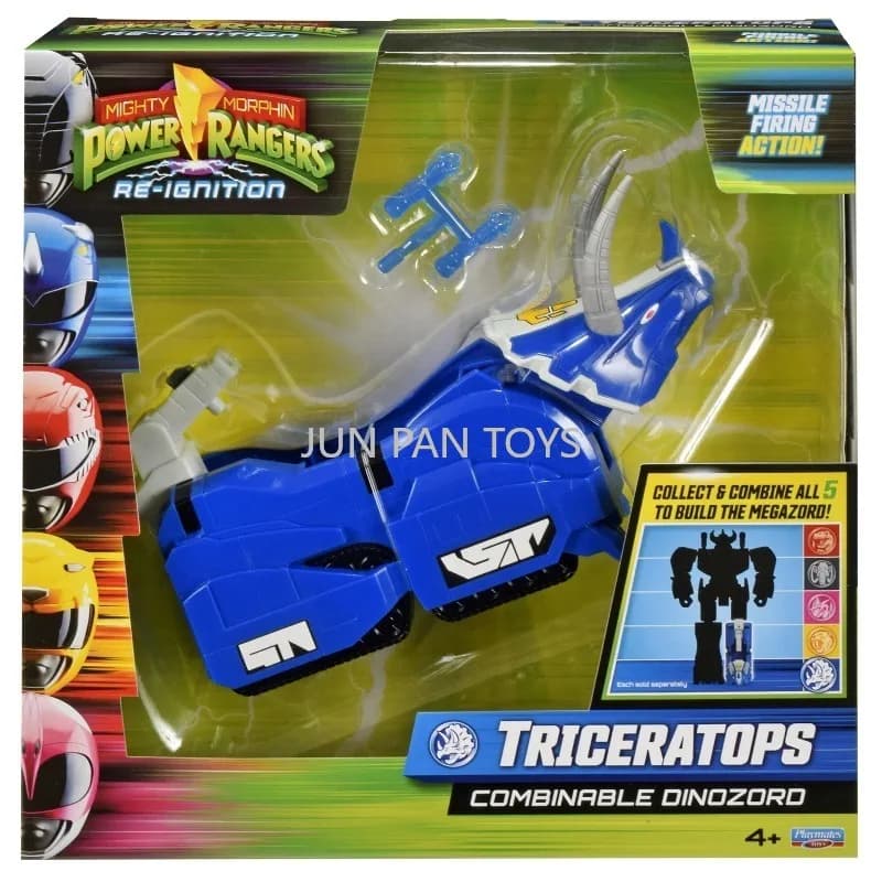 Figurine de collection originale Mighty Morphin Power Rangers Re-Ignition Combinable White Tigerzord