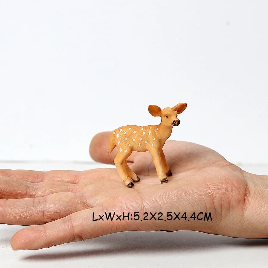 Modèles de girafe noël renne wapiti cerf Figurine Eland antilope Figurine animaux sauvages pour enfa