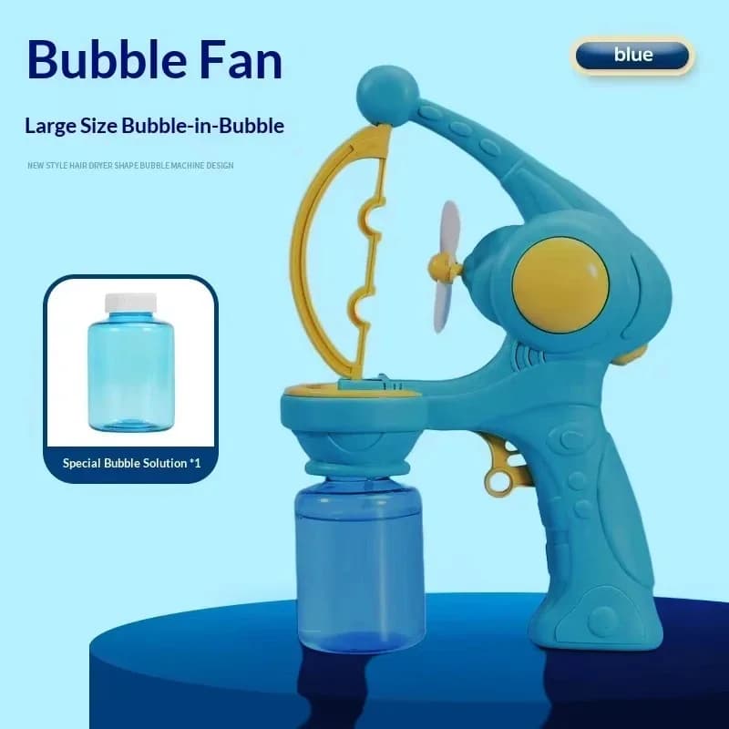 Pistolet à bulles automatique pour faire de grandes bulles avec liquide, machine à savon, jouet de f