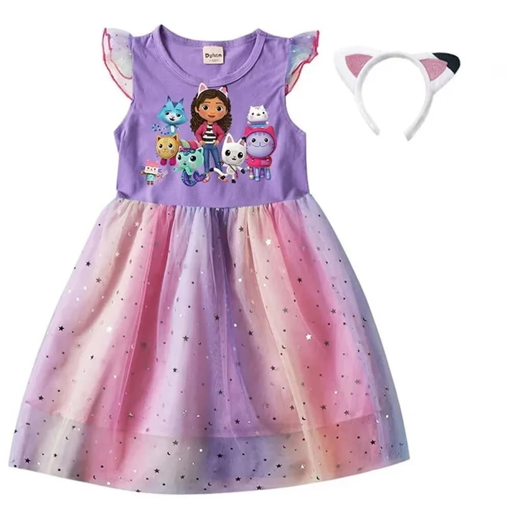 Robes pour filles, costumes de cosplay Gaby Doll inspirés du film, avec bandeau, robes d'anniversair