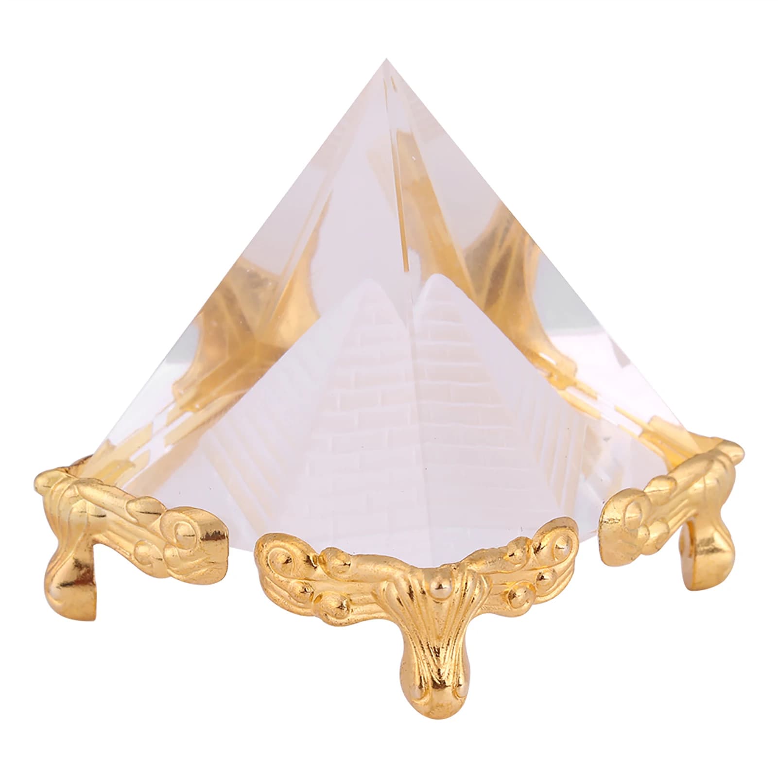 Pyramide en Cristal Égyptienne, Petite Pyramide Égyptienne, Ornement en Cristal, Décoration d'Intéri