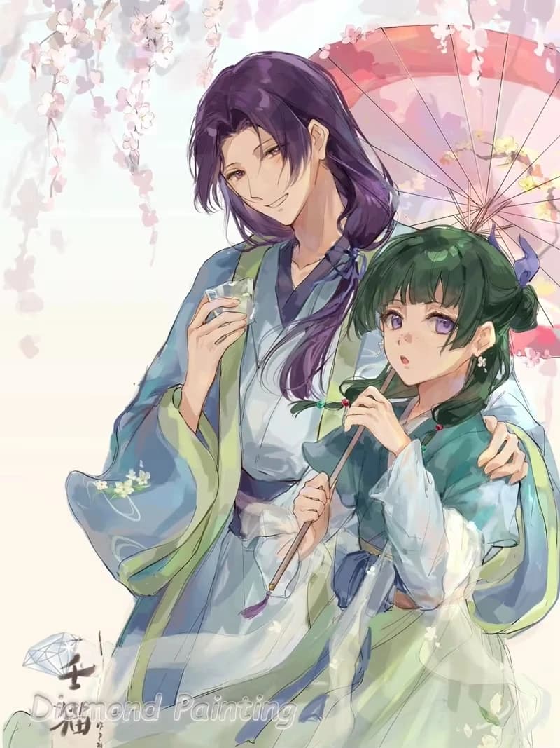 Puzzle de 1000 pièces Apothecary Diaries, art animé Mao Mao et Jinshi pour adultes, idéal pour la dé