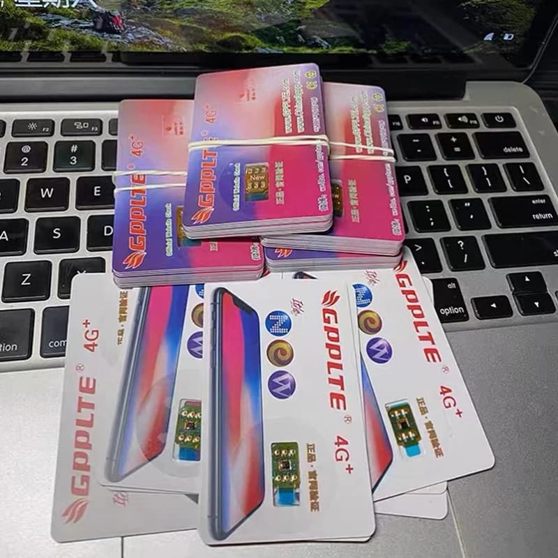 GPPLTE-Carte SIM 4G pour iPhone, Compatible avec les Modèles 6, 7, 8 Plus, X, Poly, XS Max, 11 Pro M