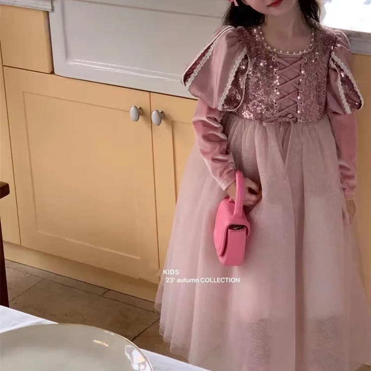 Robe de princesse pour filles, nouveau Style occidental, tendance, anniversaire, printemps-automne, 