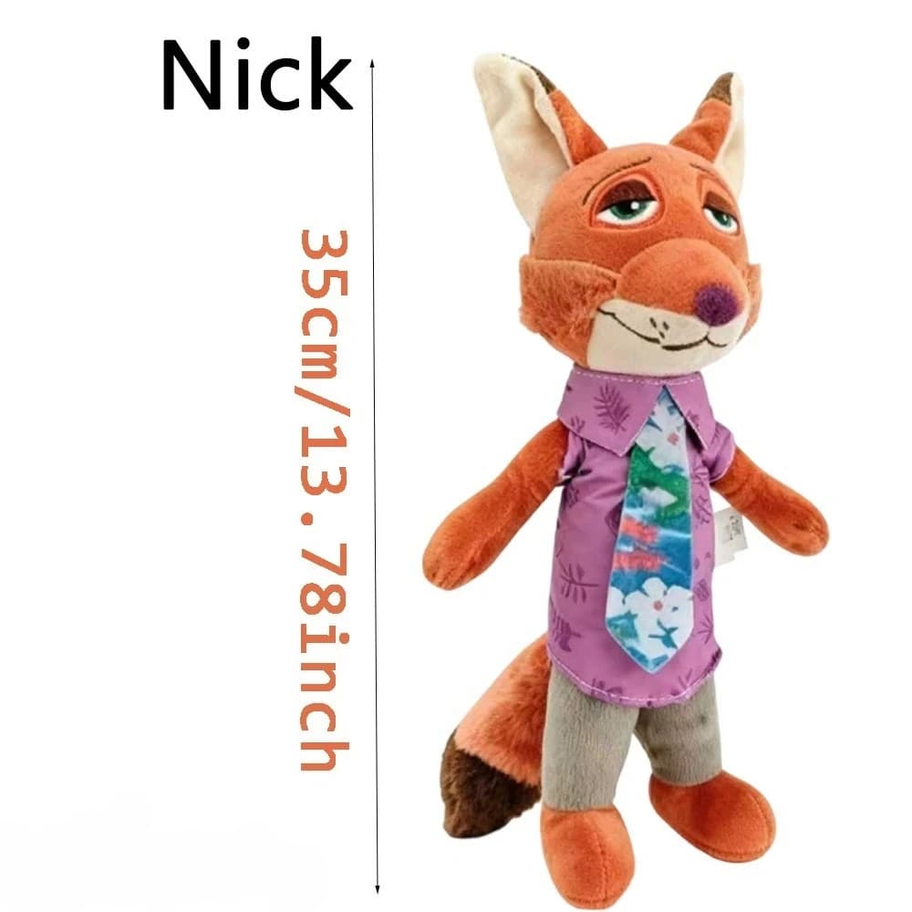 Peluche Zootopia Nick Wilde Judy Hopps, jouet en peluche mignon et doux pour enfants, cadeau d'anniv