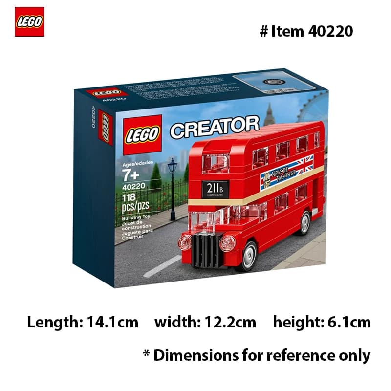 LEGO 40220 Creator Double étage London BusBuilding Blocks briques jouet pour enfants cadeau d'annive
