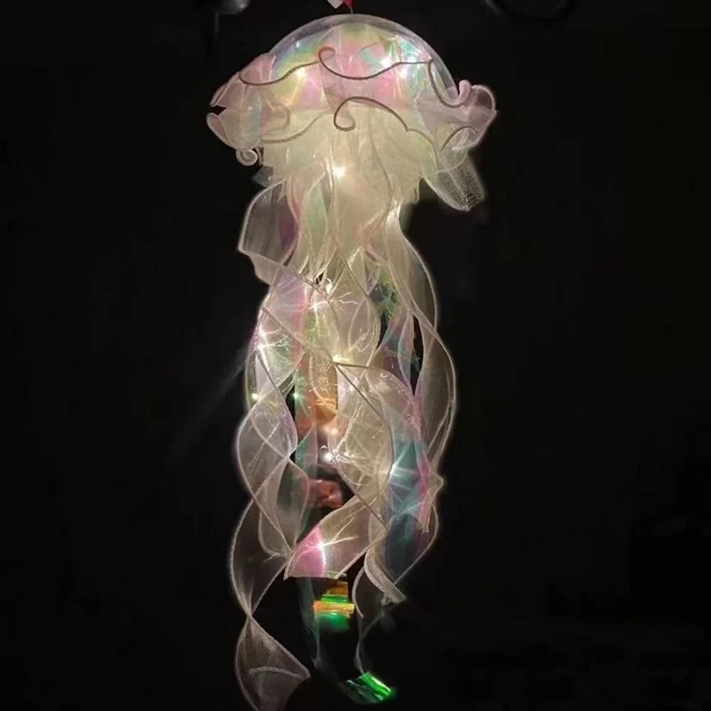 Lanterne Méduse Colorée Sous la Mer, Bricolage, Lampe Méduse Colorée, Décoration de Chambre de Fille