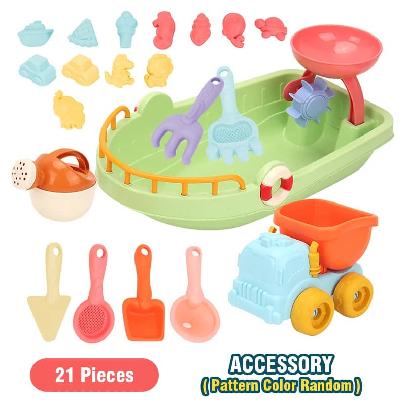 Ensemble de jouets de plage et de neige pour enfants, 9 en 1, avec pelle, seau et outils, jouets de 