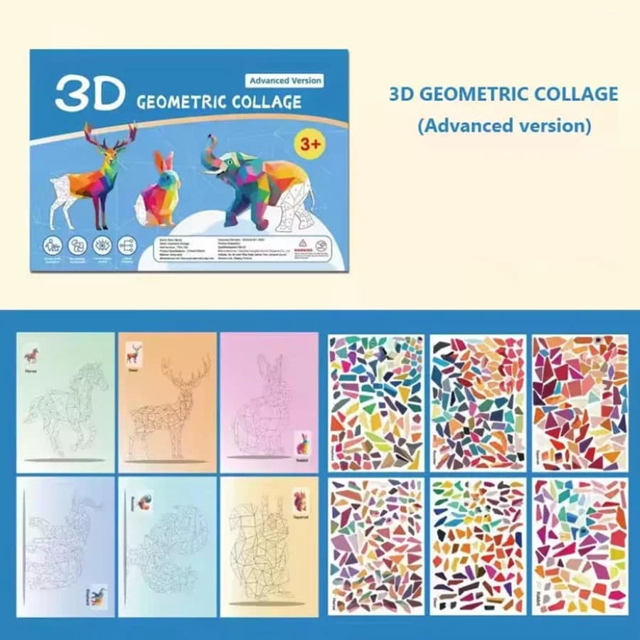 Livre de peinture Puzzle autocollant bricolage, livre d'activités éducatives pour enfants, développe