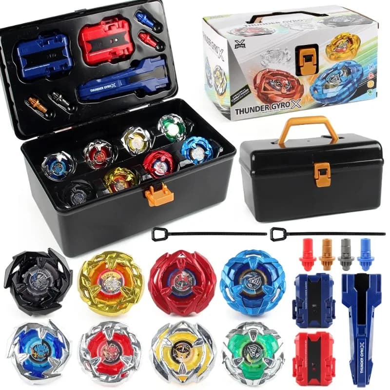 Kit de jouets rotatifs Bey X Takara Tomy, toupies de combat en métal avec lanceurs, coffret d'organi