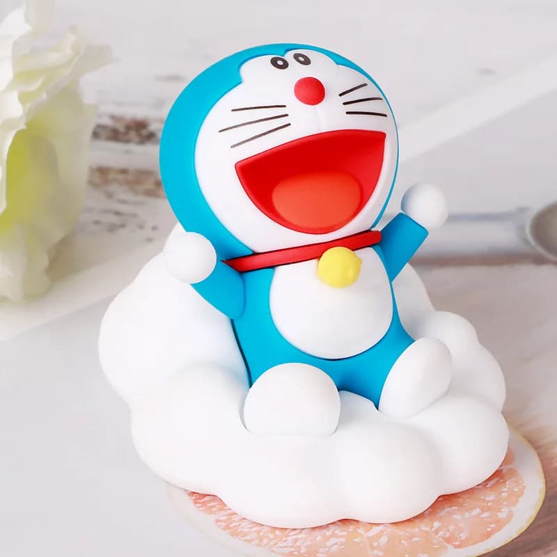 Authentique Doraemon Night Tour Starry Sky Series Cartoon Doraemon Figurine de collection portable p