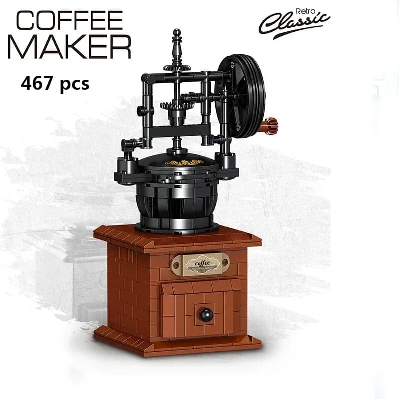 Décennie s de construction de modèle de cafetière pour enfants, jouets divers, conceptions de machin