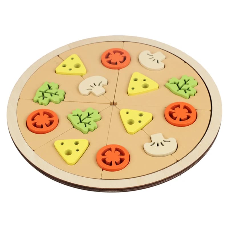 Simulation de Pizza en bois pour enfants, maison de jeu pour garçons et filles, gâteau, Dessert, jeu