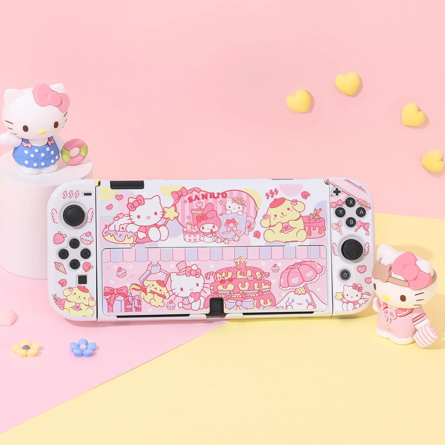 Coque de protection Sanrio Cute Switch2, chaton crème, dessin animé personnalisé, Hello Kitty, coque