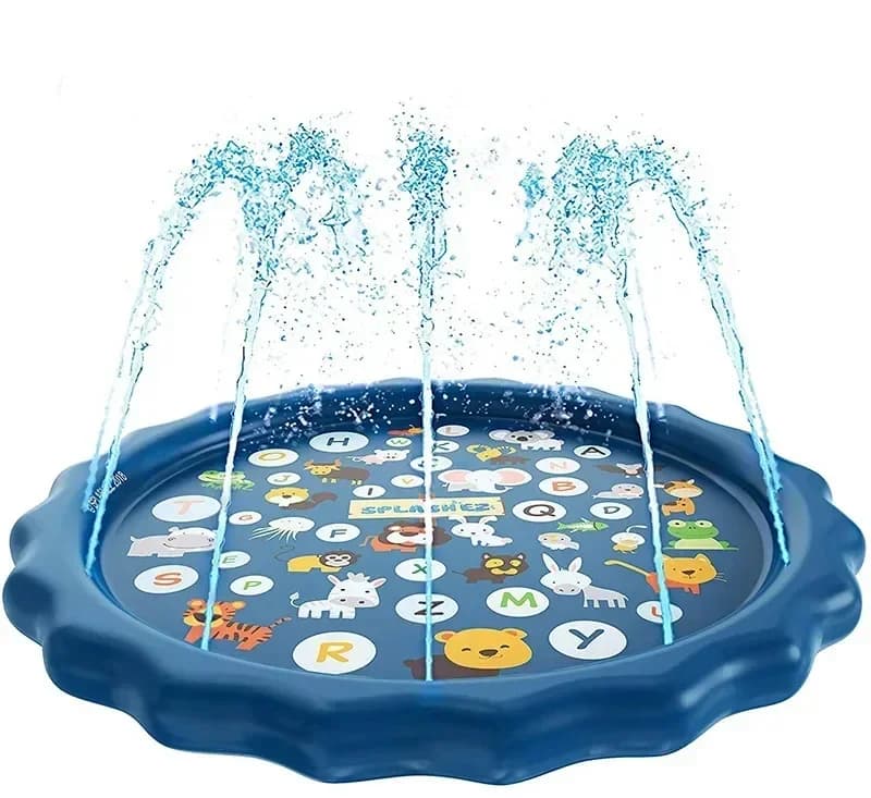 Tapis de jeu d'arrosage pour enfants, 100/170cm, tapis de pelouse, lettres de plage, coussin d'eau g