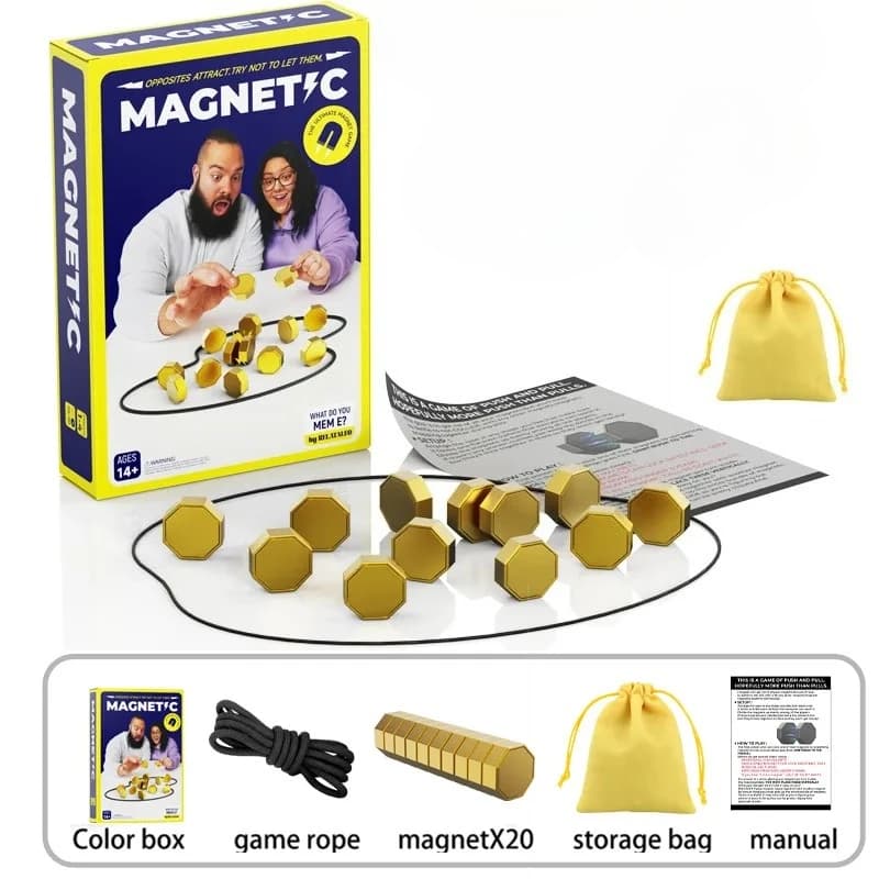 Jeux de fête jeu de pierres magnétiques jeu de stratégie de plateau magnétique interactif pour la fa