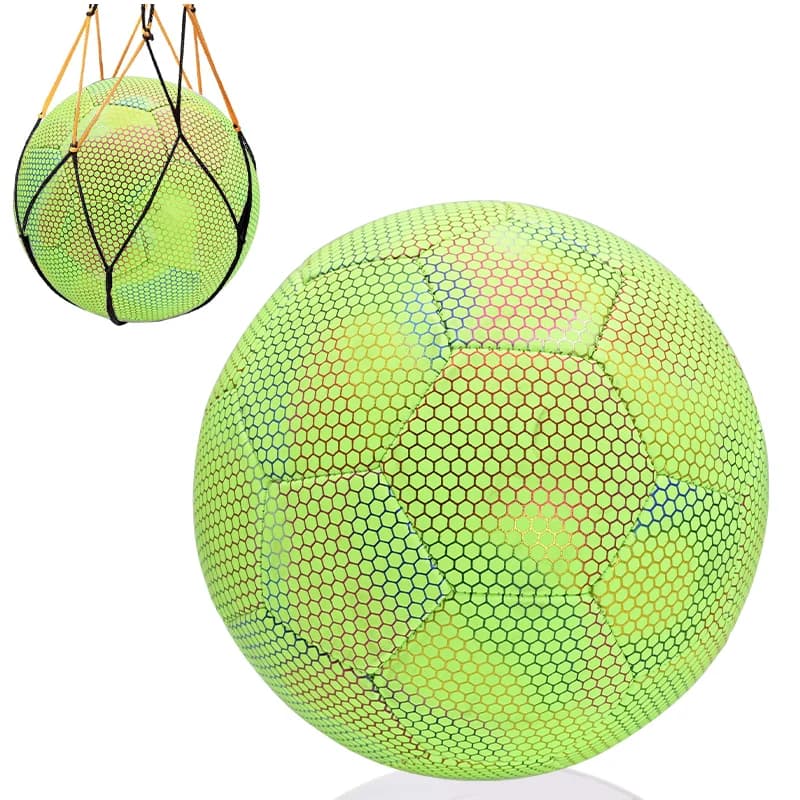 Ballon de football taille 5, vert, tendance, durable, lumineux, avec une bonne élasticité, adapté au
