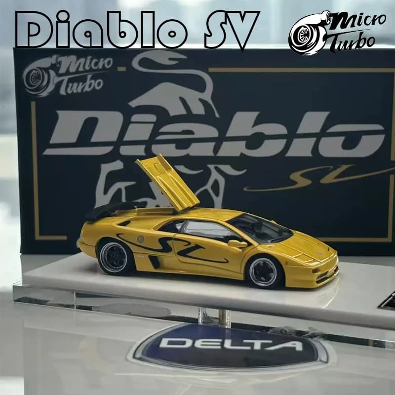 MicroTurbo Diablo SV 1/64 Nouvelle Arrivée Disponible Maintenant Voiture Jouet en Alliage Moulé sous