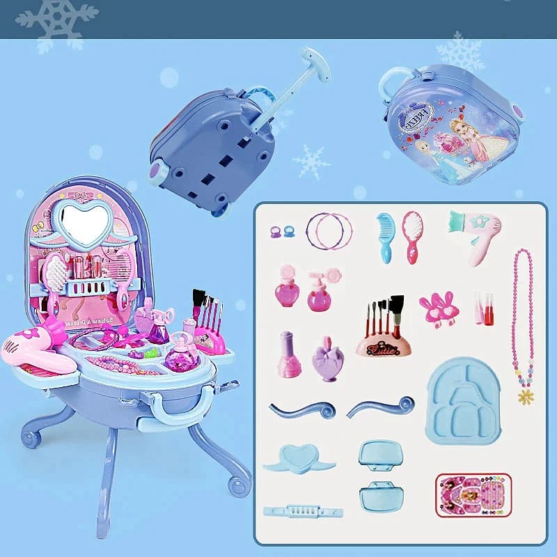 Ensemble de maison de jeu, coiffeuse pour enfants, jouets pour filles de 6 à 10 ans, ensemble de maq